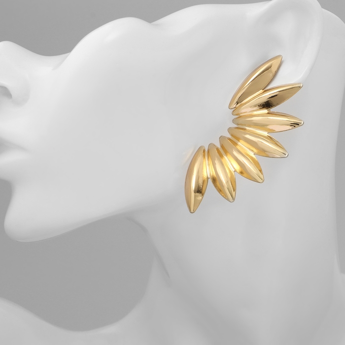 Серьги металл &laquo;Атмосфера&raquo; ярило мини, цвет золото