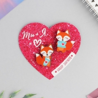 Набор парных значков «Ты + Я», 2 шт., 9,5 х 8,7 см Набор парных значков «Ты + Я», 2 шт., 9,5 х 8,7 см