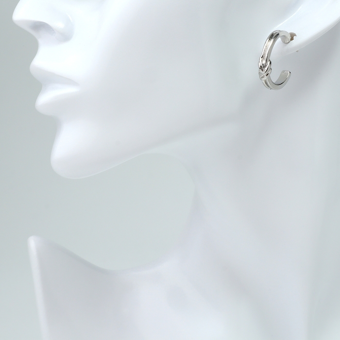 Набор 4 предмета: 3 пары серьги, 1 браслет &laquo;Блеск&raquo; фонд, цвет белый в серебре