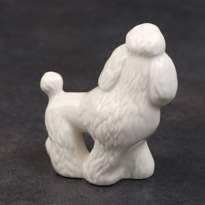 Статуэтка фарфоровая &laquo;Пудель белый&raquo;, 10 см