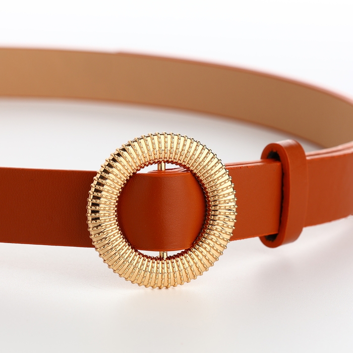 Ремень женский, ширина 1,9 см, пряжка металл, цвет рыжий Ремень женский, ширина 1,9 см, пряжка металл, цвет рыжий