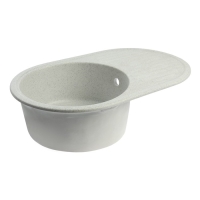 Мойка для кухни из камня ZEIN 11/Q10, 720 х 455 мм, овальная, перелив, цвет светло-серый Мойка для кухни из камня ZEIN 11/Q10, 720 х 455 мм, овальная, перелив, цвет светло-серый