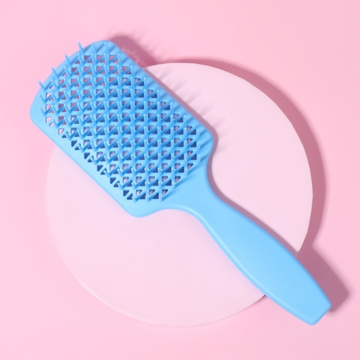 Расчёска массажная, вентилируемая, 7 × 22 см, цвет МИКС Расчёска массажная, вентилируемая, 7 × 22 см, цвет МИКС