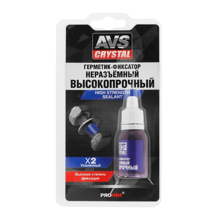 Герметик-фиксатор AVS AVK-133, неразъёмный, высокопрочный, 6 мл