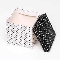 Коробка Самосборная "Горошек" 15х15х15 см Коробка Самосборная "Горошек" 15х15х15 см