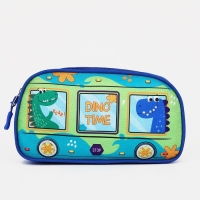 Сумка поясная детская для девочки &laquo;Динозаврики&raquo; 20х11х4см