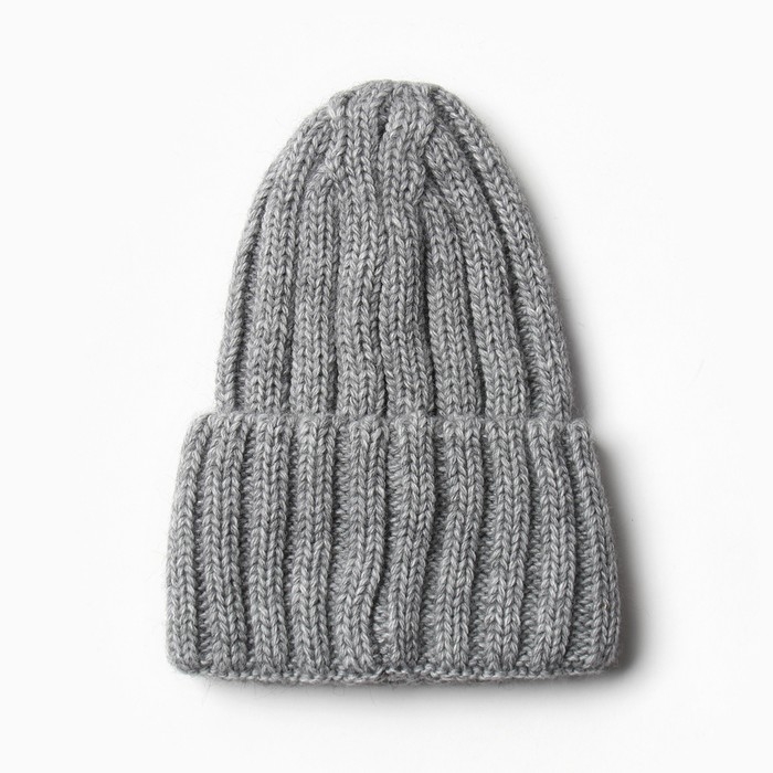 Шапка демисезонная женская, цвет серый, размер 56-58