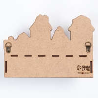 Ключница настенная новогодняя &laquo;Заснеженные дома&raquo;, на Новый год