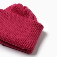 Шапка детская, цвет фуксия, размер 52-56