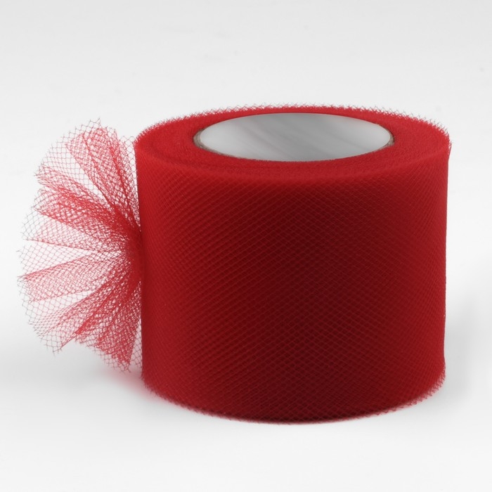 Фатин, 5 см, 11 &plusmn; 1 г/кв.м, 23 &plusmn; 1 м, цвет красный №13
