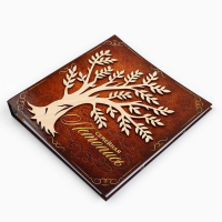 Родословная книга &laquo;Семейная летопись&raquo;, с деревянным элементом, 84 страницы, 24,5 х 23 х 4 см.