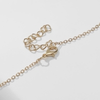 Гарнитур 6 предметов: 3 пары пусет, кулон 2 кольца &laquo;Сова&raquo;, цветной в золоте, 45 см