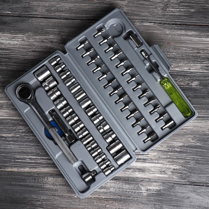 Набор инструментов в кейсе &laquo;Крестовый отец&raquo;, автомобильный, 60 предметов