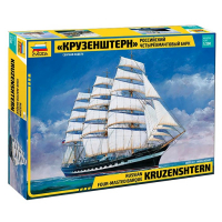 Сборная модель-корабль &laquo;Российский четырехмачтовый барк Крузенштерн&raquo; Звезда, 1/200, (9045)