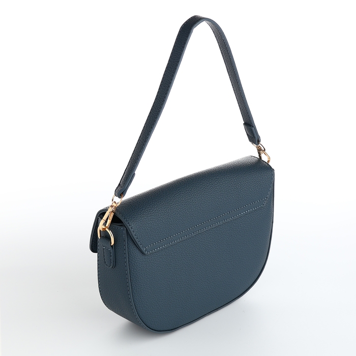 Сумка женская на клапане, TEXTURA, маленький размер, цвет синий Сумка женская на клапане, TEXTURA, маленький размер, цвет синий