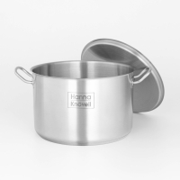 Кастрюля из нержавеющей стали Hanna Kn&ouml;vell с крышкой, 11 л, d=28 см, h=18 см, толщина стенки 0,8 мм, индукция