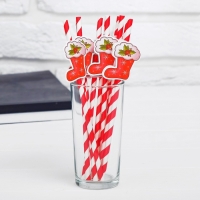 Трубочки для коктейля «Носочек», набор 10 шт. Трубочки для коктейля «Носочек», набор 10 шт.