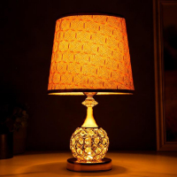 Лампа настольная "Блеск" 220V E27 переключатель, диоды золотая 41х26х26 см RISALUX Лампа настольная "Блеск" 220V E27 переключатель, диоды золотая 41х26х26 см RISALUX