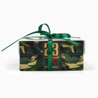 Коробка для капкейка &laquo;Настоящему герою&raquo;, 16 &times; 16 &times; 7,5 см