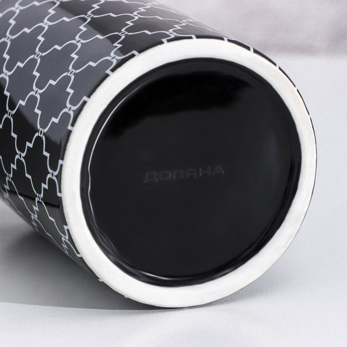 Дозатор для жидкого мыла Доляна &laquo;Марокко&raquo;, 380 мл, цвет чёрный