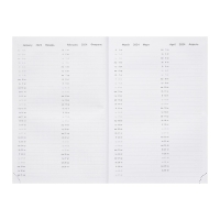 Ежедневник датированный 2024 года, А5, 176 листов, Attomex.Lancaster, обложка балакрон, ляссе, блок 70 г/м2, синий