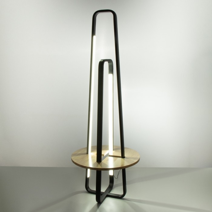 Торшер "Лоути" LED 44Вт 4000К черный 60х60х160см