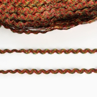 Тесьма &laquo;Волна&raquo;, цветная, 250 м