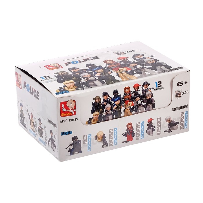 Конструктор фигурки &laquo;Полиция и грабители&raquo;, 1 шт., МИКС