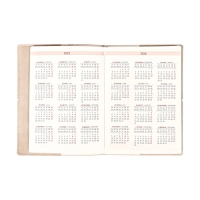 Ежедневник датир 2025г А6+ 176л ESCALADA, мяг обл, иск кожа, тис ф, кр бл 70г/м2, бежевый