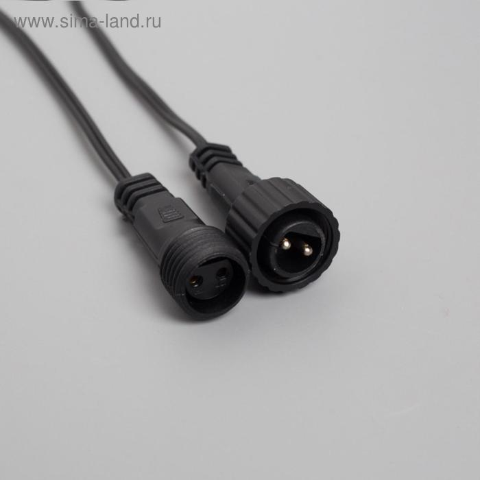 Гирлянда &laquo;Клип-лайт&raquo; 5 нитей по 20 м, IP44, УМС, тёмная нить, 665 LED, свечение синее, 24 В