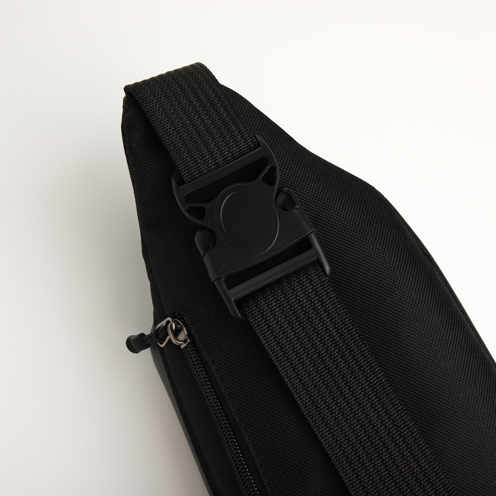 Сумка поясная на молнии, 2 наружных кармана, цвет чёрный Сумка поясная на молнии, 2 наружных кармана, цвет чёрный