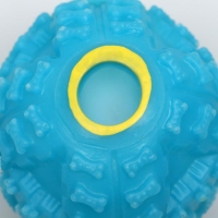 Квакающий мяч для собак, жёсткий, 7,5 см, голубой Квакающий мяч для собак, жёсткий, 7,5 см, голубой