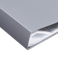 Папка с 100 вкладышами А4, 700 мкм, Calligrata, текстура "песок", серая Папка с 100 вкладышами А4, 700 мкм, Calligrata, текстура "песок", серая