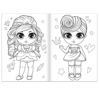 Раскраска для девочек &laquo;Вечерний образ&raquo;, 16 стр., формат А4