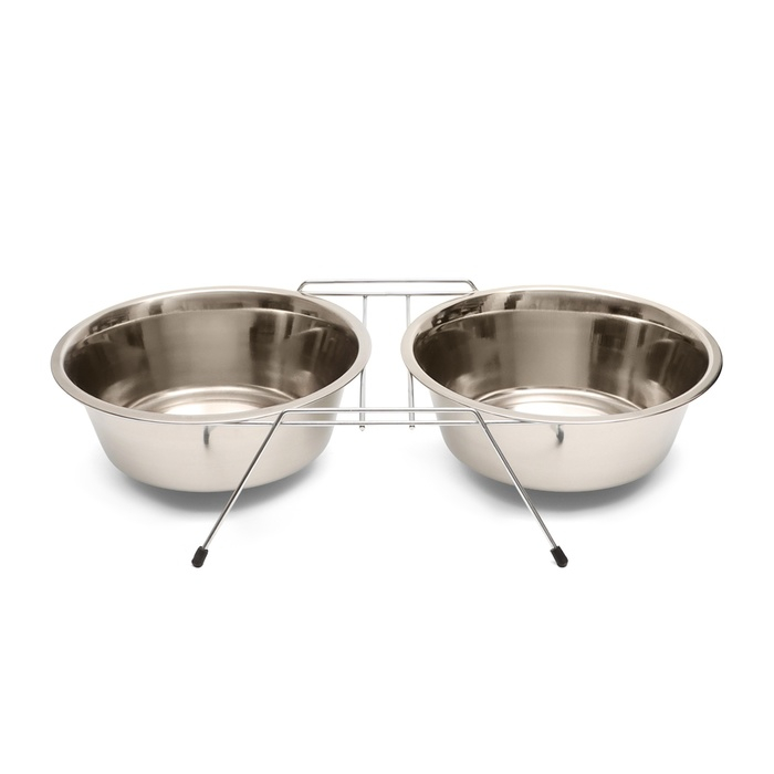 Набор из 2 мисок на подставке, 2 х 2,5 л Набор из 2 мисок на подставке, 2 х 2,5 л