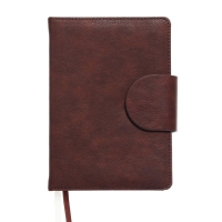 Ежедневник датированный 2024 A5 176 листов, deVENTE.Norwich, твёрдая обложка с поролоном из искусственной кожи, ляссе, кремовый блок 70 г/м2, коричневый