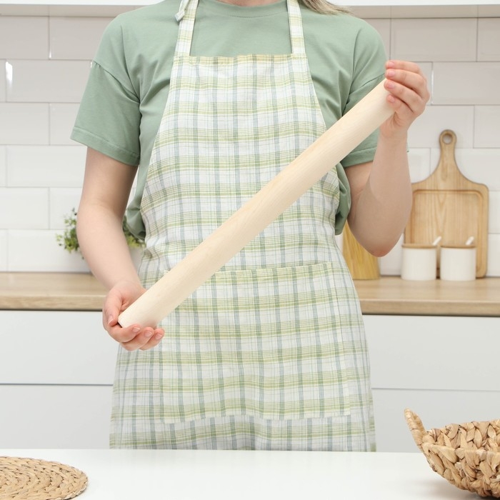 Скалка прямая Доляна, 50&times;4.3 см, берёза