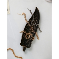 Органайзер &laquo;Лист №2&raquo;, полистоун, цвет чёрный