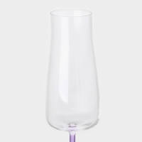 Набор стеклянных бокалов для шампанского RAINBOW FRESH, 210 мл, декор, 6 шт