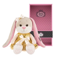 Мягкая игрушка &laquo;Зайка Лин в золотом платье с пайетками&raquo;, 20 см