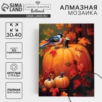Алмазная мозаика с полным заполнением на холсте &laquo;Осенний урожай&raquo;, 30 х 40 см