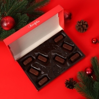 Новый год. Шоколадное ассорти "С новым годом, рождеством" , пенал зелёный, 125 г