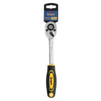 Вороток с трещоткой ТУНДРА, CrV, квадрат 1/2", 2К рукоятка, 48 зубьев, 250 мм Вороток с трещоткой ТУНДРА, CrV, квадрат 1/2", 2К рукоятка, 48 зубьев, 250 мм