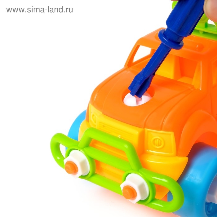 Конструктор для малышей &laquo;Джип&raquo;, 22 детали, цвета МИКС