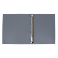 Папка на 4 кольцах А4, Calligrata, 25 мм, 500 мкм, серая