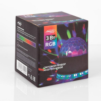 Световой прибор &laquo;Вокруг сферы&raquo; 12 см, свечение RGB, 220 В, белый