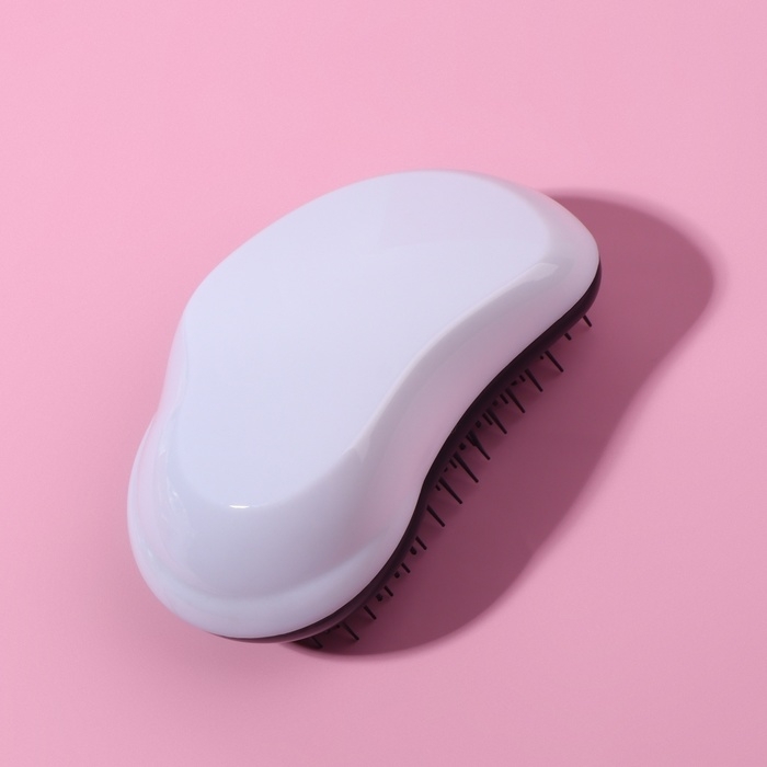 Расчёска массажная, 7,5 × 12,5 см, цвет белый Расчёска массажная, 7,5 × 12,5 см, цвет белый