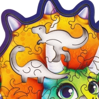 Пазл деревянный фигурный «Трицератопс», 61 элементов Пазл деревянный фигурный «Трицератопс», 61 элементов