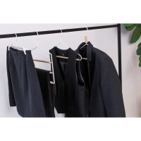 Плечики - вешалка для брюк и юбок LaDо́m Laconique, 36,5&times;31&times;1,1 см, многоуровневая, цвет белый