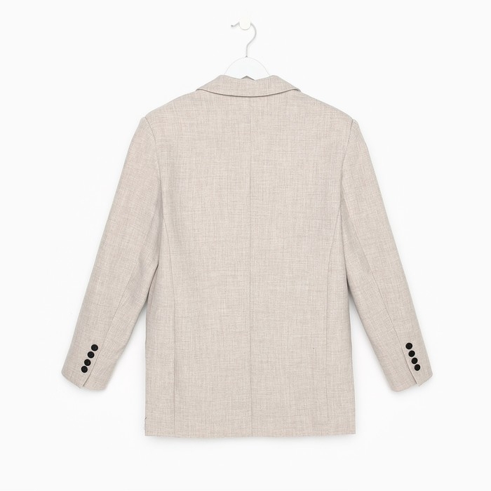 Пиджак женский с боковыми разрезами MIST размер 40-42, цвет бежевый Пиджак женский с боковыми разрезами MIST размер 40-42, цвет бежевый